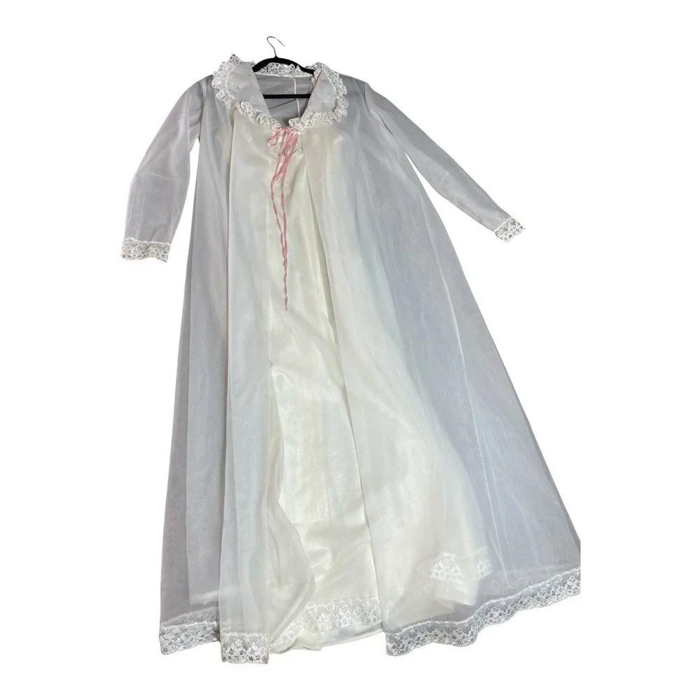 Vanity Fair‎ 50's  Peignoir Bridal Nightgown Robe Set